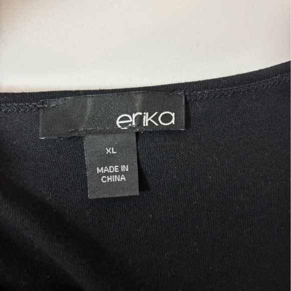 Erika Black Long Sleeve Fall Halloween Embroidered Top - Picture 5 of 5